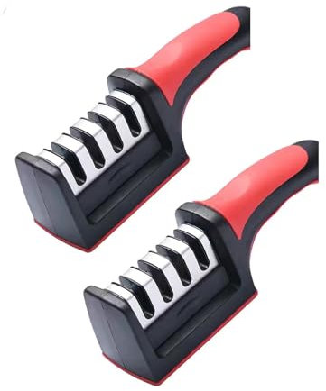 Affûteurs manuels Petite Pierre à aiguiser pour Ciseaux et Couteau de Chef, Aiguisoir Professionnel et Facile pour Les Couteaux de Cuisine, Pierre à aiguiser Amovible multifonctionnelle (Color : 2pcs