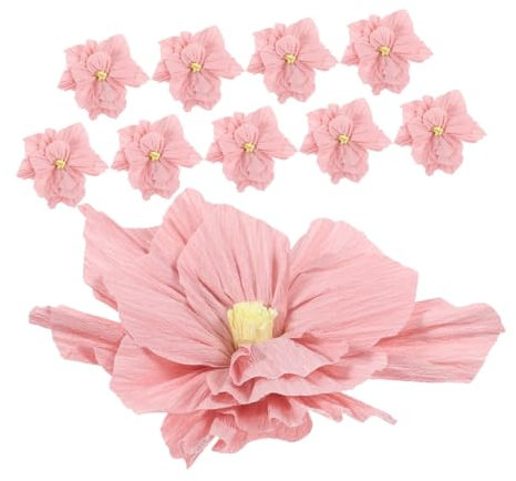 CAXUSD 10stücke Große Krepppapier Blumen Für Geburtstagsfeiern Wunderschöne Wanddekoration Shower Hochzeiten Und Partys Vielseitige Papierblumen Für Kreative Raumgestaltung