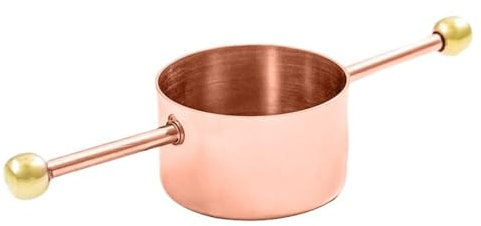 CHFYIJYHM Stainless Steel Jigger,Bar Measures Jigger With Handle,For Whisky Cocktail Drink Bar Tools Bar Accessories(Copper Plated)