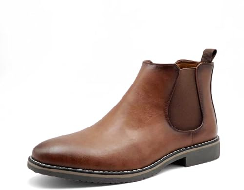 Finishing & Sewing Botines Chelsea Para Hombre, Botines Casuales Elegantes Sin Cordones