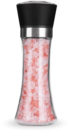Homestuff Salt Crusher – Manual Adjustable Grinder with Premium Ceramic Core, Refillable, Moisture-Proof for Fresh Spices, Kitchen, Dining & Cooking