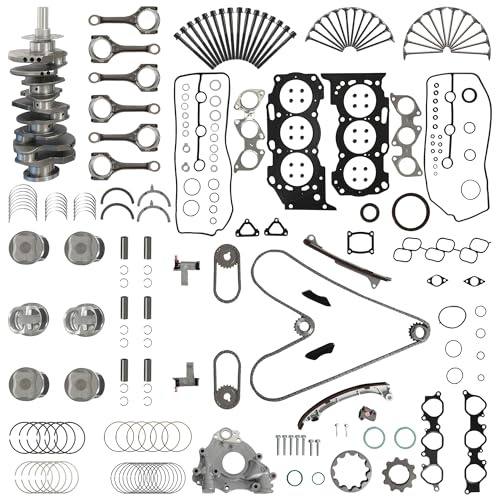1GRFE Engine Rebuild Kit/w Full Gasket Set Crankshaft Con-rod Bearing Timing Chain Piston Kit Oil Pump Fit For Toyota Tacoma 4Runner FJ Cruiser Tundra 4.0L V6 1GR-FE 2003-2015