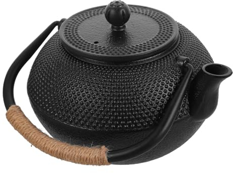 BUGUUYO théière en fonte pour infuseur carafe eau cher théière japonaise bouilloire thé à thé en fonte Acier inoxydable Noir