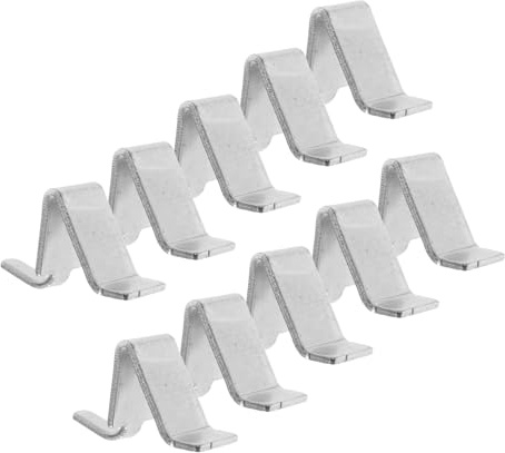 HAMPPLIES 10 pièces Clips de Fixation pour Étagères de Meuble de Bureau Supports Renforcés Accessoires pour Armoires de Classement et Bibliothèques Taquets Crémaillères Résistants