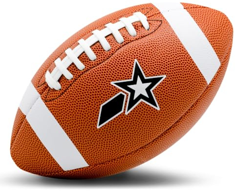 A Plus Collectibles TAKE Flight Football, Official Game Ball (ECO-Leather) (Youth)
