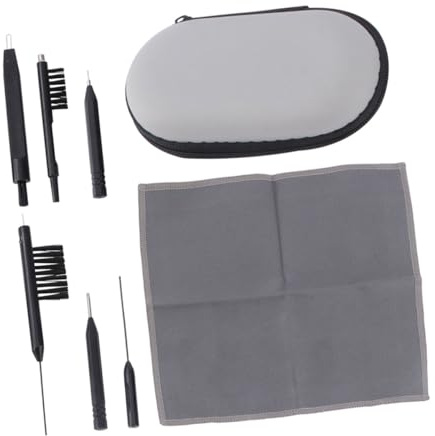 HONITANO Set de Nettoyage pour Aides Auditives avec Brosse Tige Aération et Tournevis Kit Cire pour Entretien Personnel et Cadeau Portable et Accessoires pour Prothèses Couleur Aléatoire