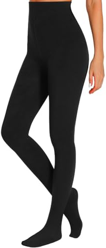 OIXEYA Collants Femme Hiver, Collant Polaire Femme, Collants Doublés, Collants Thermiques Épais, Leggings Collants Opaques en Microfibres
