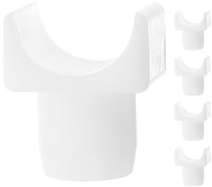 Toyvian 5pcs Wheelchair Seat Rail Guide Replacement Blocks Sturdy Support Accessories for Transport Chairs Universal Fit Short Slide Blocks