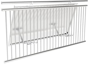 Sovolar Balkonkraftwerk Halterung für runde Geländer – Set für 2 Module – Befestigung mit verstellbarem Winkel 0 ° oder 15-30° verstellbar – Aluminium Balkon PV Halterung