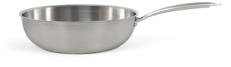 Livoo - Wok in acciaio inox MEP162 28 cm - Gamma Brigata - inox triply - senza PFAS