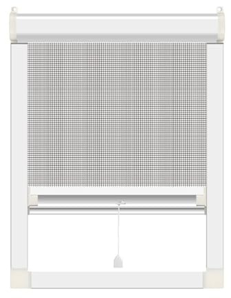 Moustiquaire Retractable Fenetre - Moustiquaire Enroulable sans Percage Fenetre sur Mesure, Stores Enrouleurs Anti-moustiques, Insectes, Résistants et Respirants