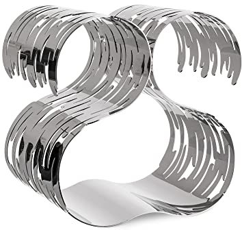 Alessi BM03 Barkcellar Flaschenregal - Edelstahl 18/10 glänzend poliert.,19,00 x 15,00 x 19,00 cm