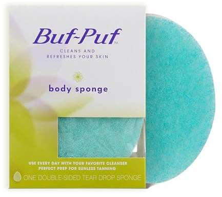 Buf-Puf Body Sponge, Bath Sponge, Dermatologist Developed, Cleanses Skin of Dirt, and Excess Oil, Reusable, Exfoliating, 1 Count