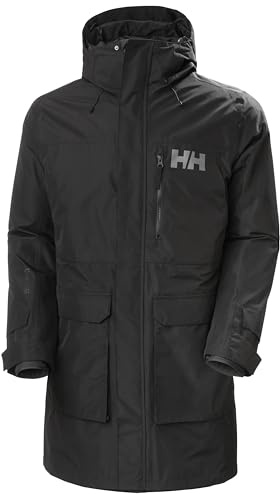 Helly Hansen Hombres Abrigo de aparejo, Negro, L