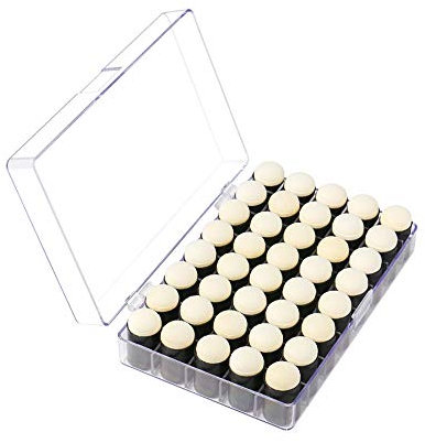 WingFly 40pcs Finger Schwamm Daubers mit Aufbewahrungsbox, Malschwämme Sponge Daubers Set Finger Anstrich Satz für Karten bildende Malerei Zeichnung (Schwarz)