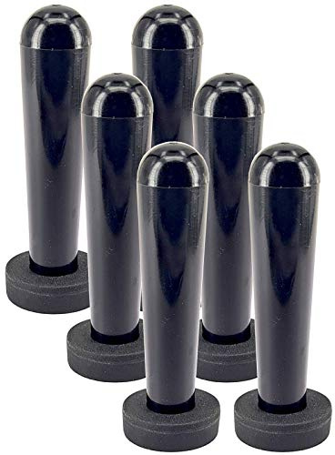 6x Neodym Magnete Gummiert Car Wrapping Magnet Werkzeug Folierung Scheibe Topfmagnet Gummi Runder Magnete mit Griff zum Auto Folieren [Ø 22mm - 5KG]