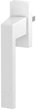 Design Aluminium Fenstergriff Tallinn, Farbe:Weiß RAL 9016 (matt), Stiftlänge:35mm