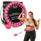 K-MART Smart Hula Ring Hoops, gewichteter Hula Circle 24, Abnehmbarer Fitnessring mit 360-Grad-Auto-Spinning-Ball, Gymnastik, Massage, Fitness für Erwachsene zur Gewichtsabnahme