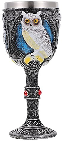 HEMOTON 1stk Kelch Mittelalterlicher Trinkbecher Trinkglas Vintage Schnapsglas Aus Metall Weinbecher Gläser Mit Eulenstiel Likör Becher Trinken Bankett Schreibtisch Modellierbecher Harz