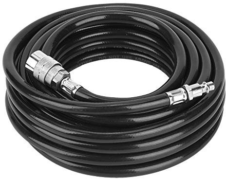 Kit de Manguera de Aire, 7,5 Metros Kit de Accesorios de Presión Neumática de Manguera de Aire Comprimido de PVC con Manguera Flexible con Conector Rápido