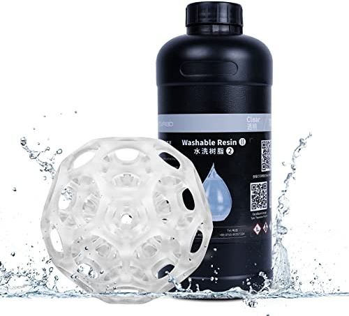 NOVA3D UV Resin Wasser waschbar 405nm 3D Photopolymer Harz für LCD/SLA Drucker 500g, Klar