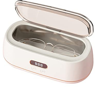Pulitore ad ultrasuoni Pulitore d'Argento per Gioielli, Pulitore per Occhiali Pulitore ad ultrasuoni Portatile da 400 ml, Pulizia di Protesi Dentarie, Gioielli, Parti, Strumento de
