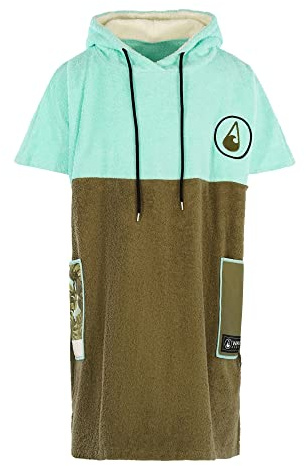 WAVE HAWAII Bade-Poncho Damen & Herren, Größe M, 161-183cm | 95-100% Baumwolle Surf-Poncho für Erwachsene, Frottee Handtuch, hohe Wasserabsorption, Umziehhilfe Strand Erwachsene