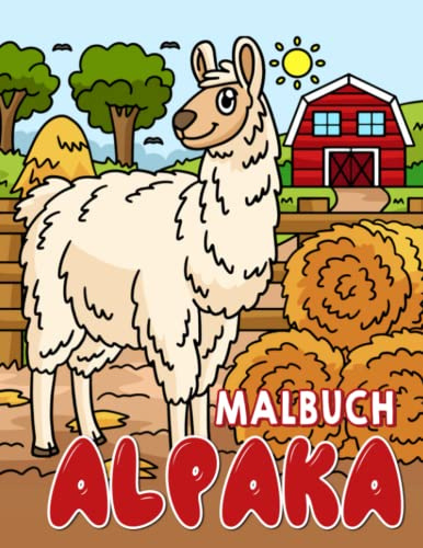 Alpaka Malbuch: Niedliches Tier durch 30 Malvorlagen im | Gag Geschenke - White Elephant Geschenke und mehr für alle Altersgruppen