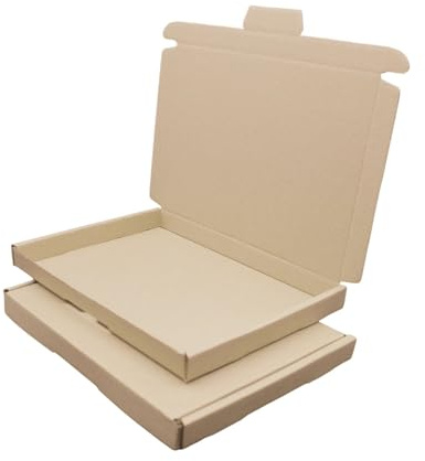 dimapax Großbriefkartons Versand Post Faltschachtel Briefsendung, Versandkarton, Büchersendung (100x GB2-230 x 160 x 20 mm, Braun)
