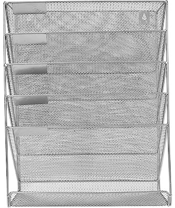 STOBOK Aktenregal Hängender Zeitschriftenständer Hängeregister-organizer Wandaktenhalter Aktenordner Zur Wandmontage Vertikaler Hängeregisterhalter Mauer Container Büro Metall