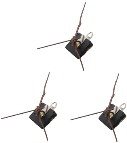 UKCOCO 3 Sätze Uhrwerk-Kit ansehen Uhrwerksmechanismus Bausatz für Wanduhrzeiger Uhrwerkteile selber Bauen Uhrwerk mit hohem Drehmoment reparieren Reparatur Suite Zubehör Lange Achse Abs