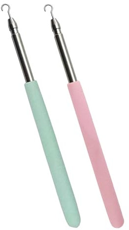 URROMA Bracelet Wearing Helper, 2 Pcs Jewelry Fastening Scalable Tool Hand Decorative Chain Assistance Hook Bracelet Fastener for Necklace Watch Clasp