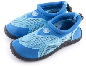R-ISLAND Vattensko för barn, snabbtorkande, unisex, storlek 30–35, halkfri, perfekt för flod, strand, pool, Blå, 34 EU