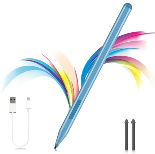 Milikilo Eingabestift für Microsoft Surface Pro11/10/9/8/X/7+/6/5/4,Surface Go 4/3/2/1,Surface Laptop 1-5/Studio/Book 3/2/1 mit Radiergummi-Seitentaste,Handflächenablehnung,1024 Druckstufen