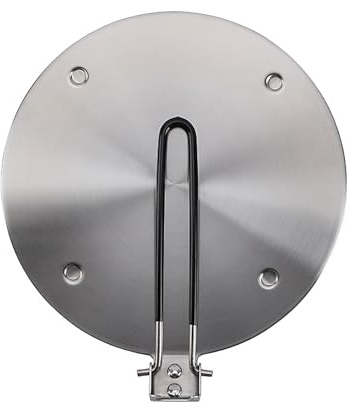Welhammsae Placa de Inducción, Placa Difusora de Inducción de Calor para Cocina de Gas y Cocina Eléctrica, Placa adaptadora de inducción de acero inoxidable con mango plegable, 20 cm