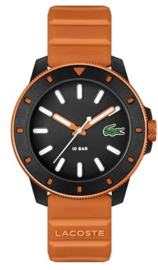 Lacoste Orologio con Movimento al Quarzo a Tre Lancette da Uomo Collezione LACOSTE.12.12 SCUBA con Cinturino in Silicone – Disponibile in Nero, Blu, Verde, Bianco e Arancione