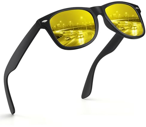 nachtsichtbrille,nachtfahrbrille,nachtbrille zum autofahren,nachtsichtbrille für autofahrer,Polarisiert Sonnenbrille Herren und Damen UV400,nachtfahrbrille für brillenträger ,nacht brille auto-Q
