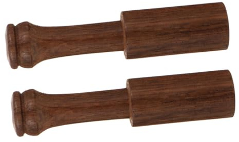 Zerodeko 2 Stück Holzhammer Klangschalenschlägel Tragbares Klangschalenstab Zubehör für Meditation und Yoga