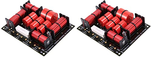 Rastapulz 2X 400W 3 Wege Frequenzweiche Teiler HiFi HochtöNer TieftöNer Lautsprecher Frequenzweiche 1250H/5000HZ mit Hochtonschutz