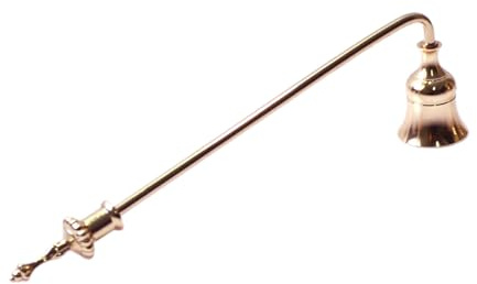Ljussläckare snuffer – 23 x 7 cm metallveksläckare | Klockdesign ljus flamma snuffer för att ta ut, veke låga, säkert, hem, födelsedag bad hus inflyttningsfest