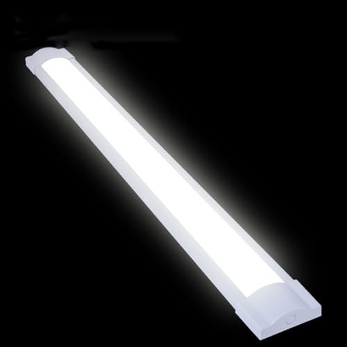 HBBursts Luz lineal LED, lámpara de techo de tira larga, accesorio de iluminación lineal comercial for oficina, iluminación suspendida for escuela, mercado(White light,5ft/50W)
