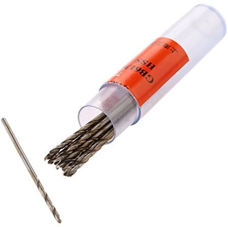 Mtsooning 10 unids 1mm Micro HSS Twist Drill Bit Straight Shank Herramienta de perforación eléctrica