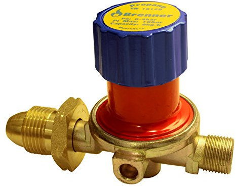 BRENNER High Pressure Gas Regulator 4 Bar – Adjustable Heavy Duty LPG Propane Regulator with M.POL 5/8 BSP Inlet & 3/8 LH Outlet – 8kg/hr Capacity for Gas Burners, Roofing Torches & Cylinders