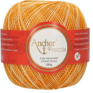 Anchor 4788012-09429 Häkelgarne, 100% Baumwolle, 9429, Stärke 12, 163 Gramm