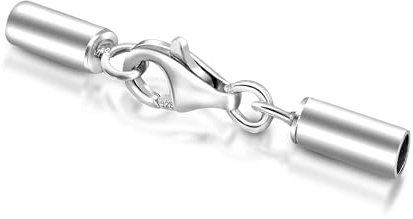 My-Bead Karabiner Endteile Schmuckverschluss Set Ø 2.5mm 925 Sterling Silber für 2mm Armbänder Ketten DIY