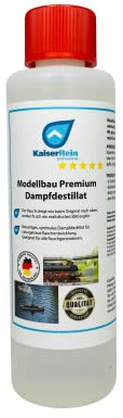 KaiserRein Modellbau Dampfdestillat 0,5 L ist eine Spezialentwicklung um realistischen Dampf im Modellbau zu erzeugen I Das Dampfmittel riecht nach leicht Limette I Rauchdestillat I Rauch -öl