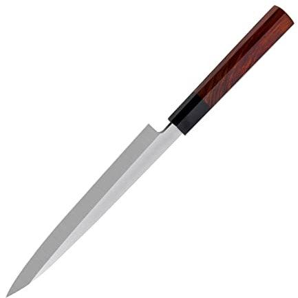9/10/11/11/11/12 Pollice Yanagiba Sashimi Knife Damasco Acciaio Acciaio Accensimento Prosciutto Filetteting Pesce Giapponese Coltelli da cucina Giapponese Legno e corna Maniglia coltelli ( Color : 9 i