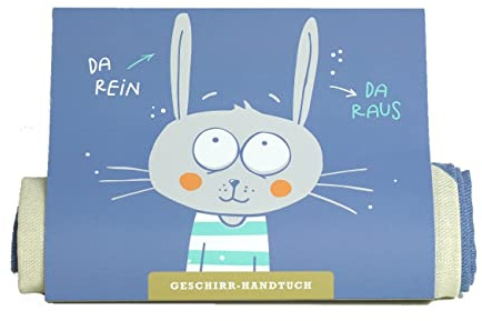 HappyLife Geschirrhandtuch Geschirrtuch (Da rein Da Raus)