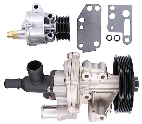 HouYeen Engine Water Pump and Vacuum Pump with Gasket for For-d Transit MK6 MK7 Land Ro-ver Defender 2.4