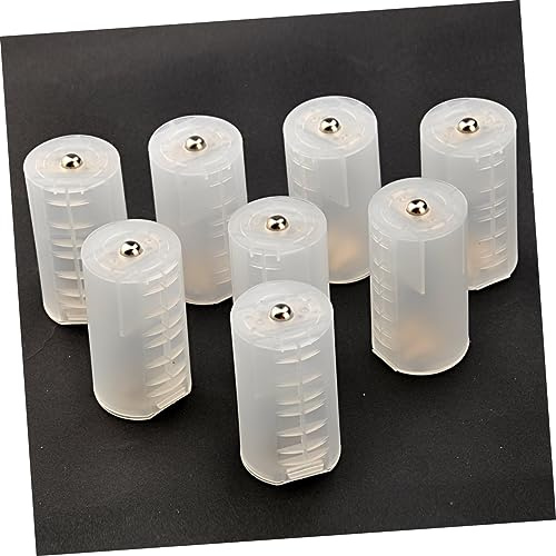 OSALADI 8stücke Batterieadapter Aa d Batteriekonvertergehäuse Batteriekonverter Transparent Strapazierfähiger Hartplastik Jede Aa Batterie in d Batterie Umwandeln Oder Für Mehr Kapazität f